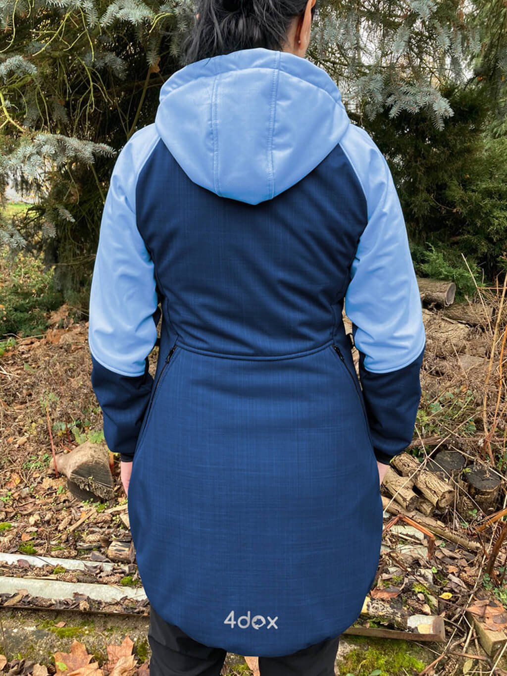 Women's winter coat - blueberry