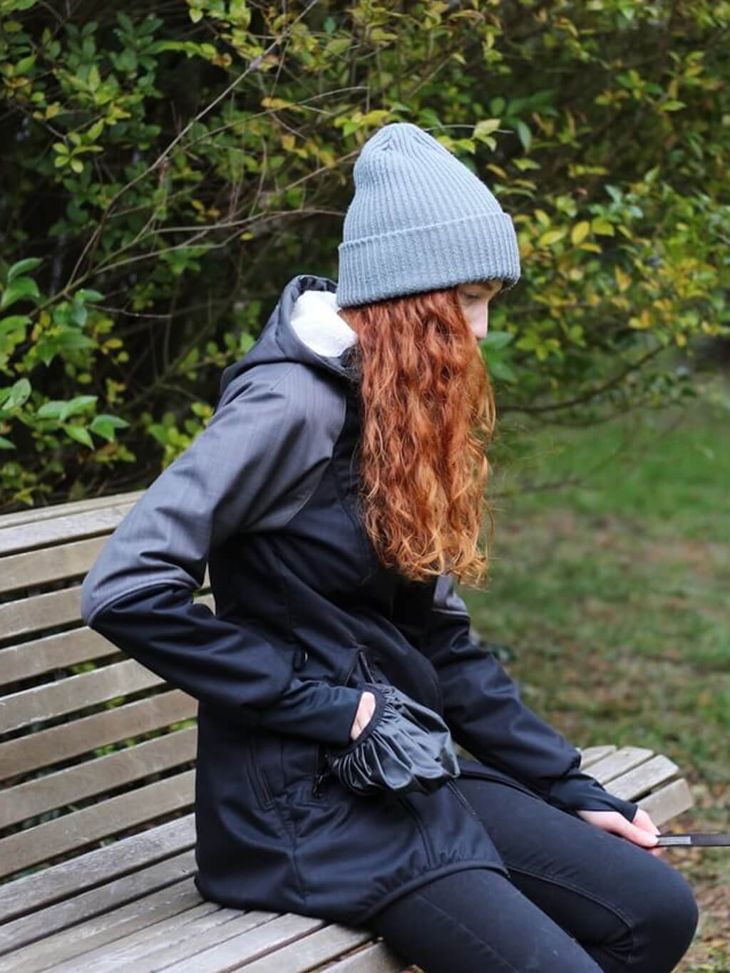 Women's winter coat - black