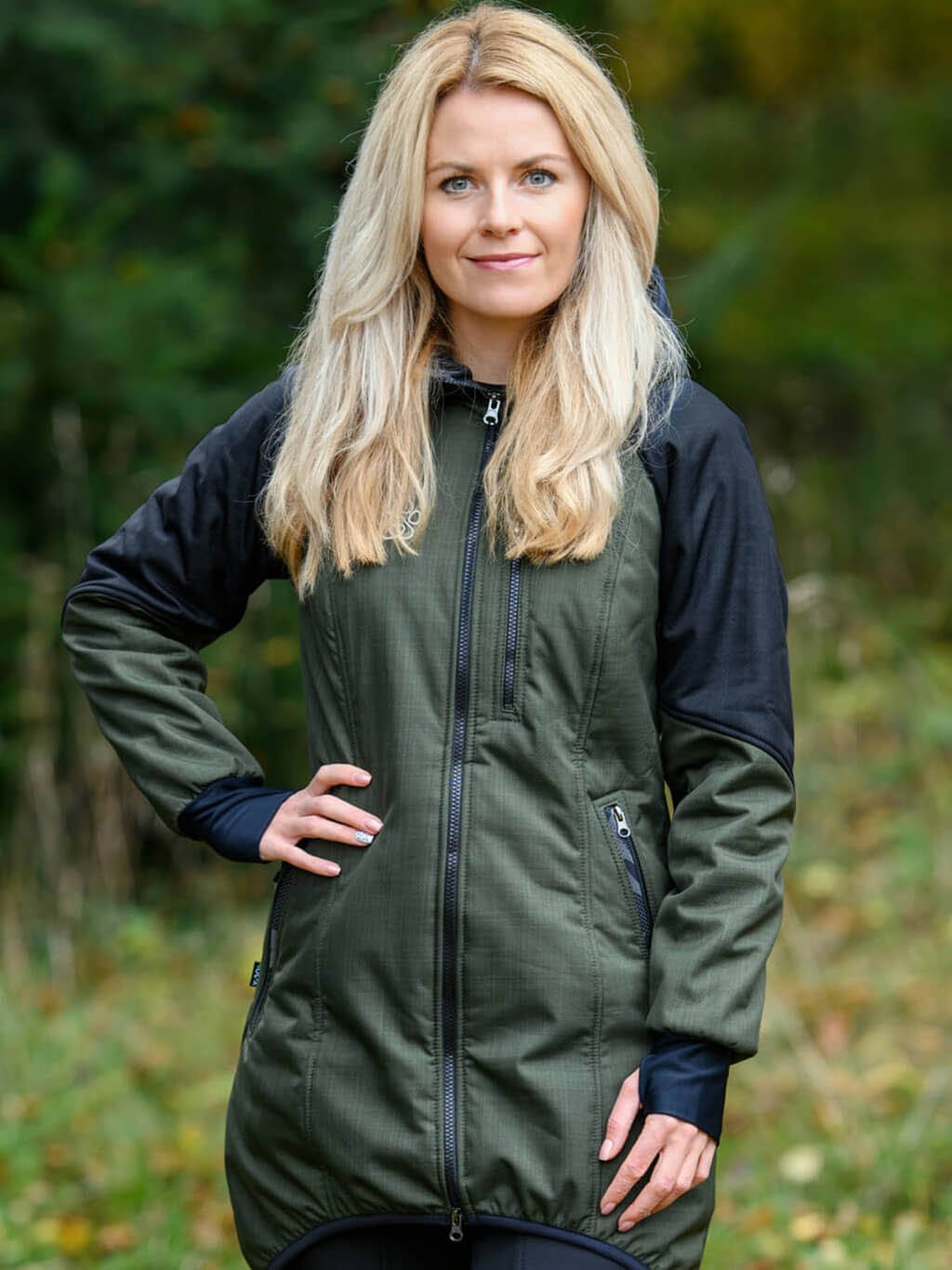 Women's winter coat olive 4dox