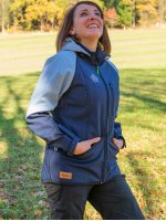 Women's training jacket 2 in 1 blueberry