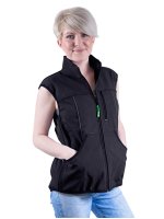 Women's training waistcoat - black