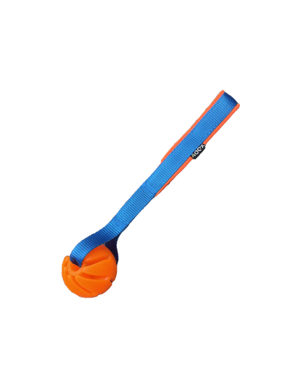 Orange floating ball 4cm with handle blue 4dox