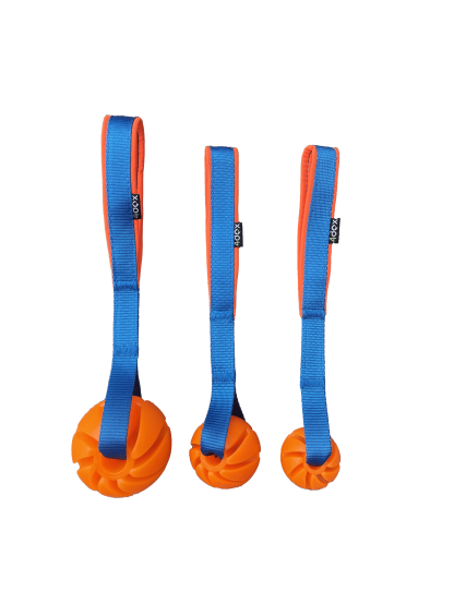 Orange floating ball 4cm with handle blue 4dox 2