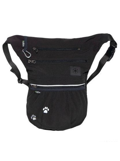Running bag with reflective paws All-black  2