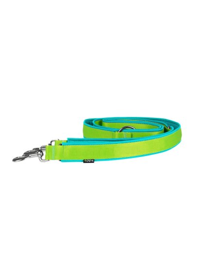 Switching leash - LIME-TURQUOISE