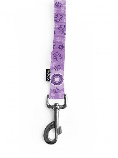 Leash with shock absorber CHAKRY lilac 2