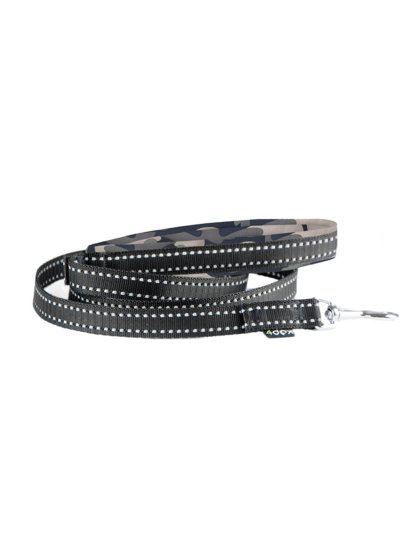 Leash with a reflective tape, CAMOUFLAGE 2