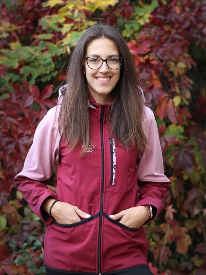 Women's training jacket 2 in 1 garnet