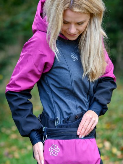 Women's training jacket 2 in 1 raspberry 2