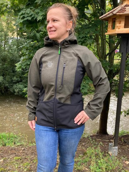 Women's khaki training jacket