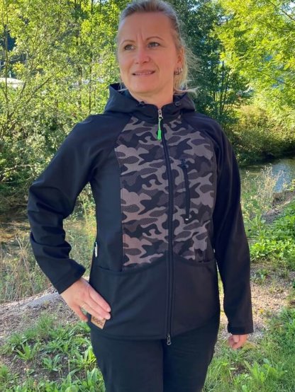 Women's training jacket reflective camouflage 2