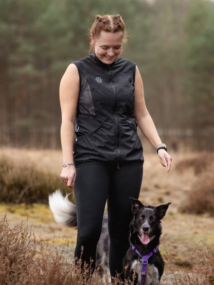 Women's summer mesh training vest 4dox - black