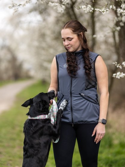 Women's summer mesh training vest 4dox - metal