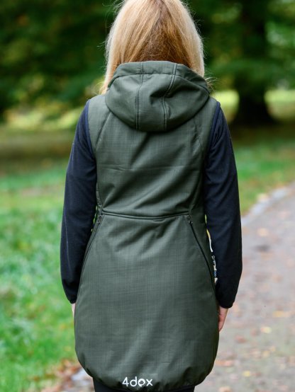 Training long winter vest - olive 4dox