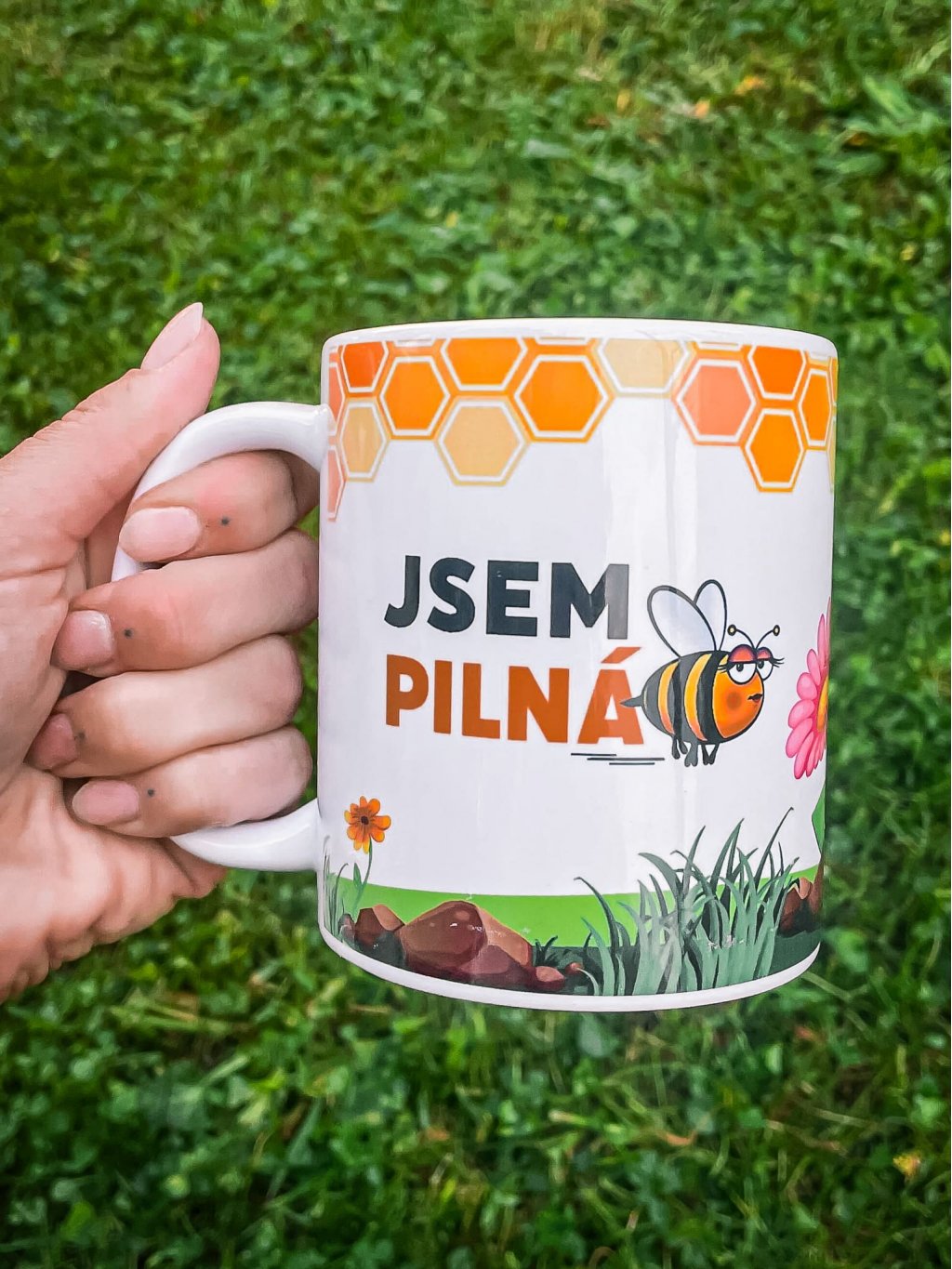 Keramický hrnek "Jsem pilná včelka"