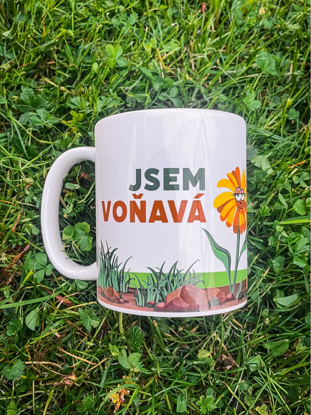 Keramický hrnek "Jsem voňavá květinka"