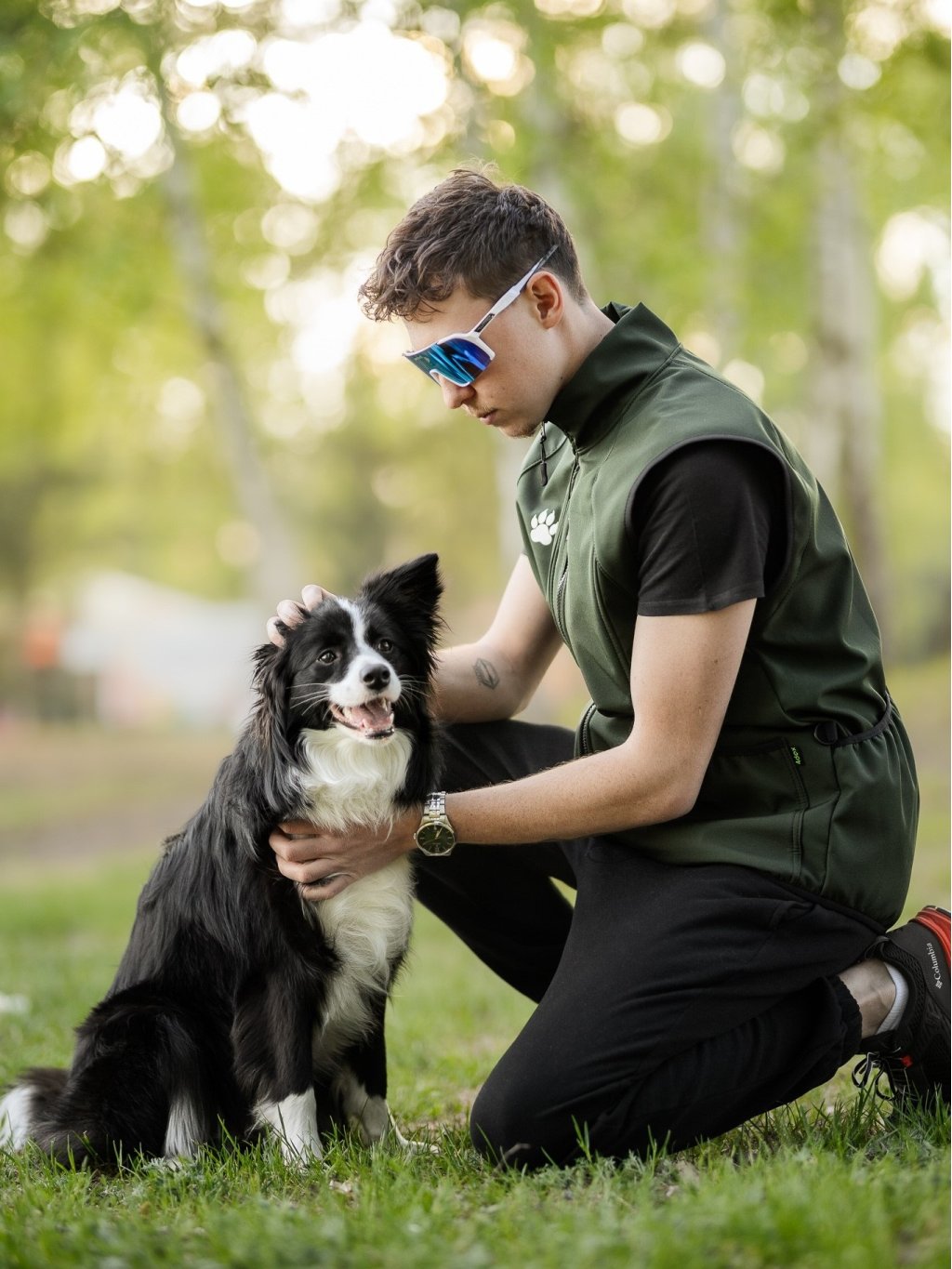 pánská výcviková vesta LESNÍ ZELEŇ 4dox