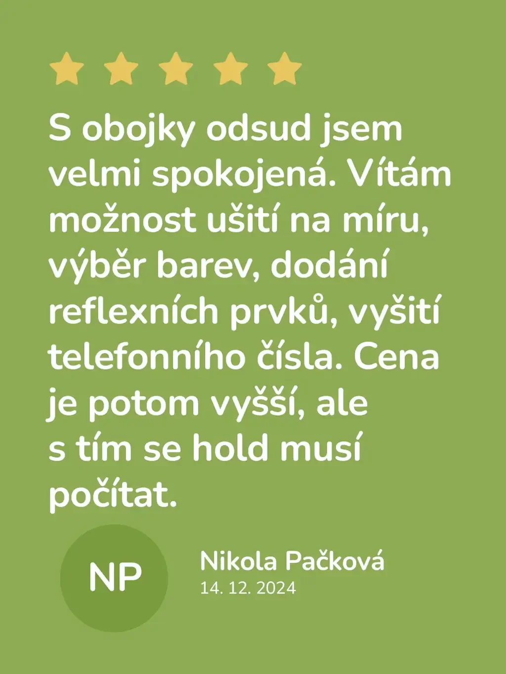 Polostahovací obojok - na zákazku