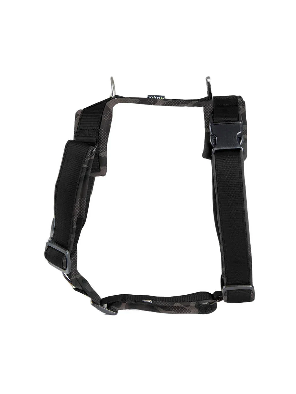 Postroj Comfort plus - čierny reflexný maskáč 4dox