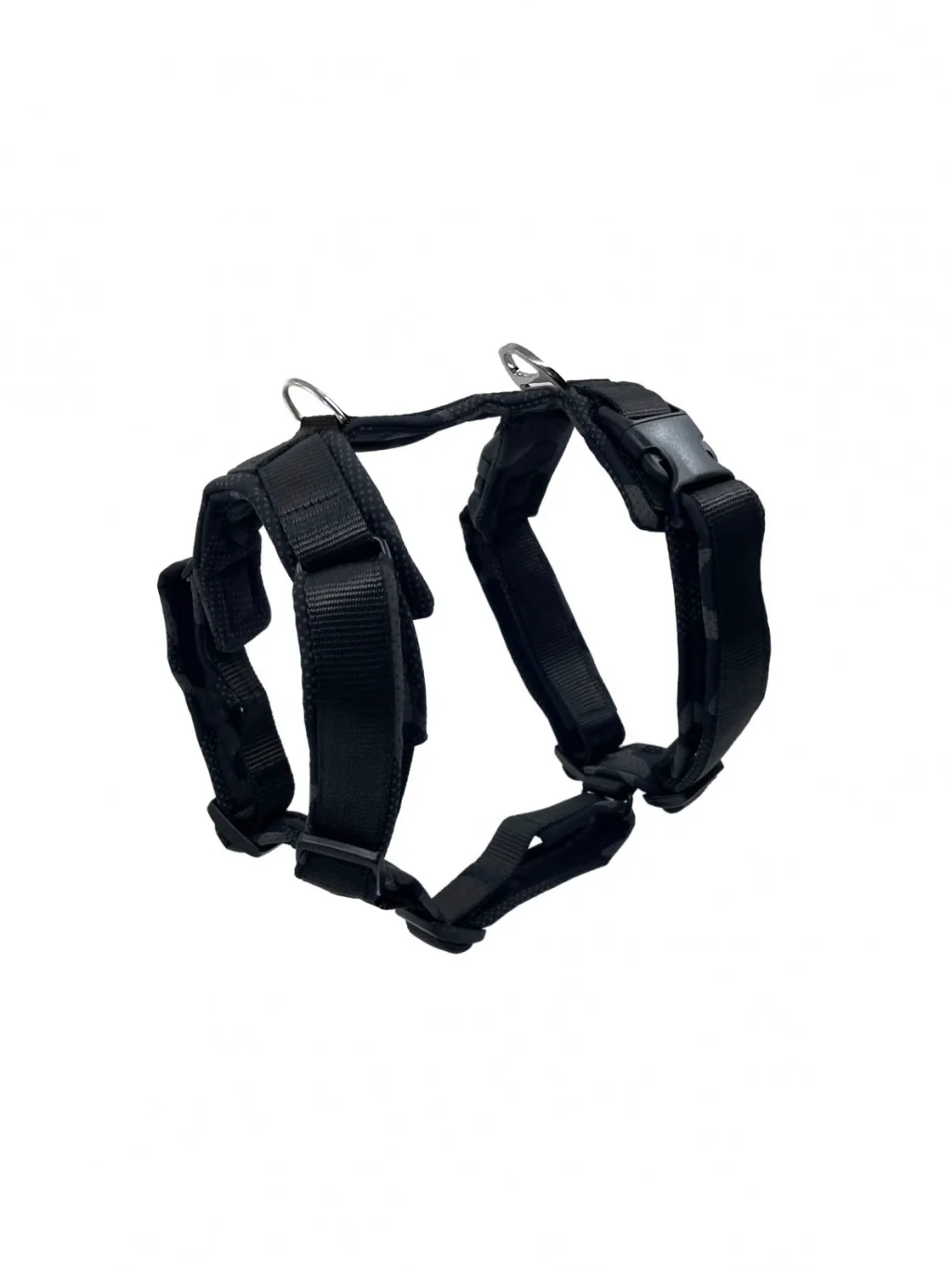 Postroj Comfort plus - čierny reflexný maskáč 4dox