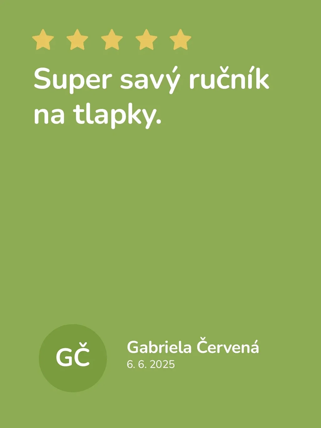 Ručník na psí tlapky 