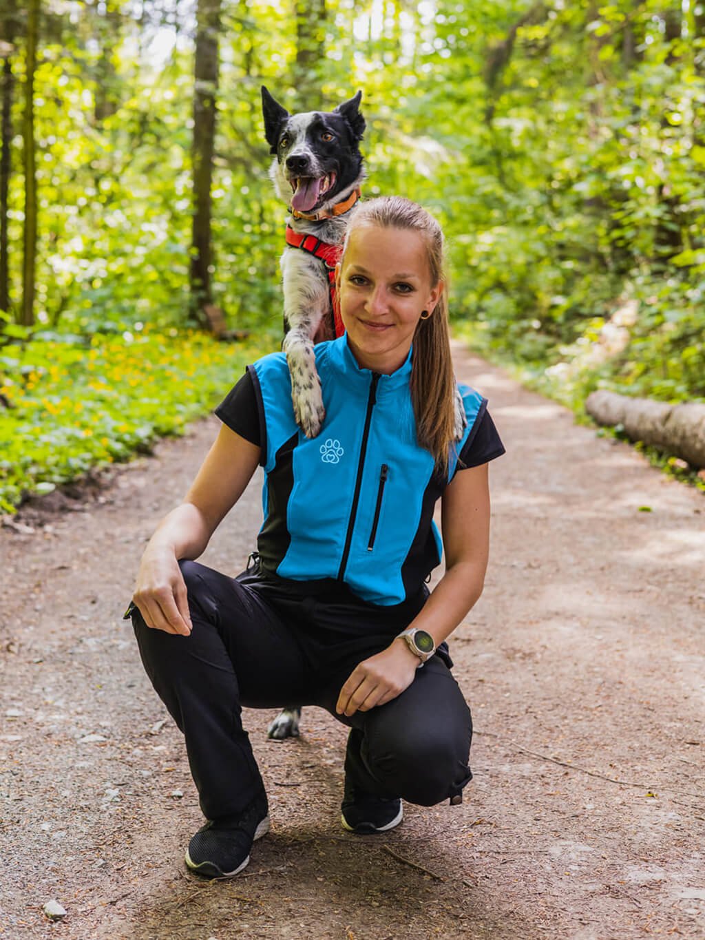 Výcviková dámská letní vesta 4dox - aqua