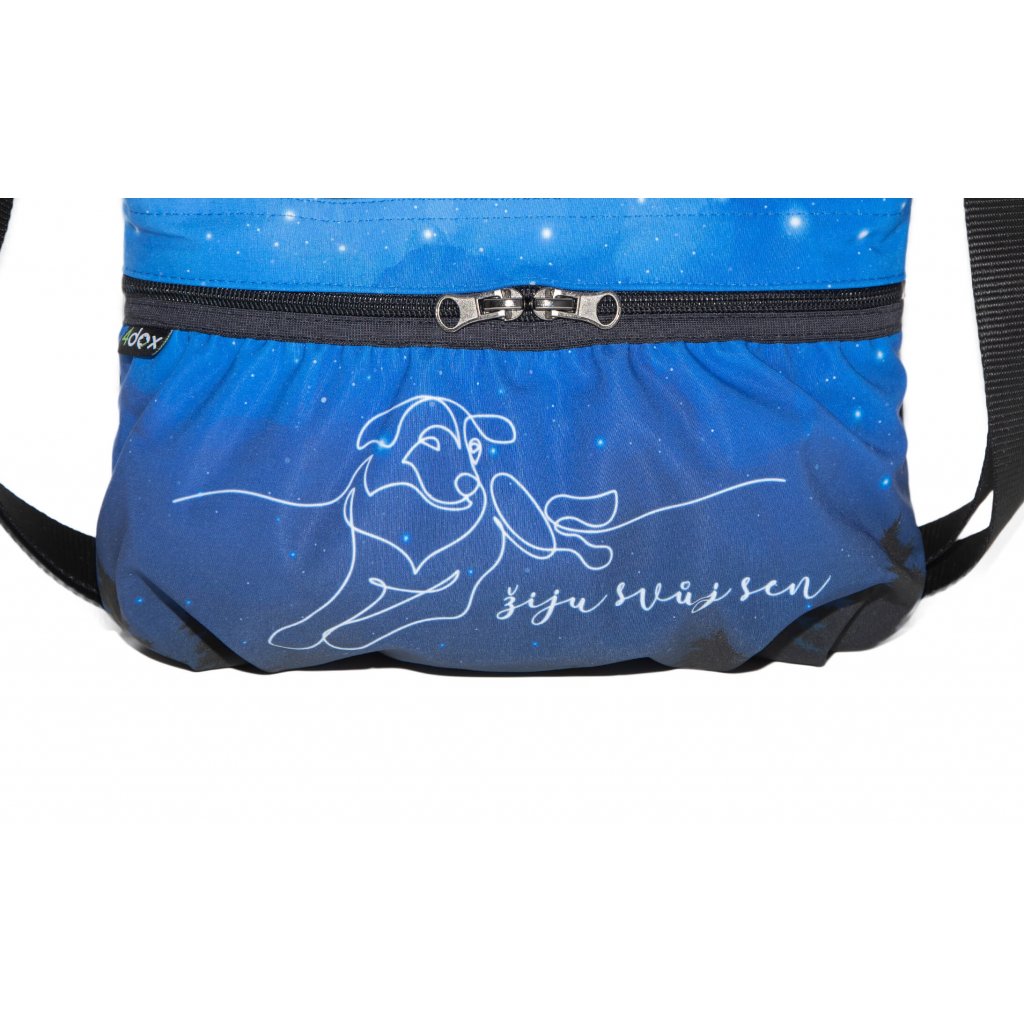 Výcviková kabelka malá ŽIJU SVŮJ SEN modrá č. 28 výprodej
