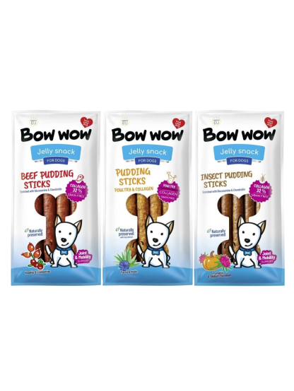 3-pack BOW WOW Klobás 30 cm, celkem 18 tyčí/ 2,5 kg 