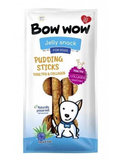 Bow wow Klobásy s hydinou, kolagénom, yuccou a inulínom 30 cm - 6ks 1kg