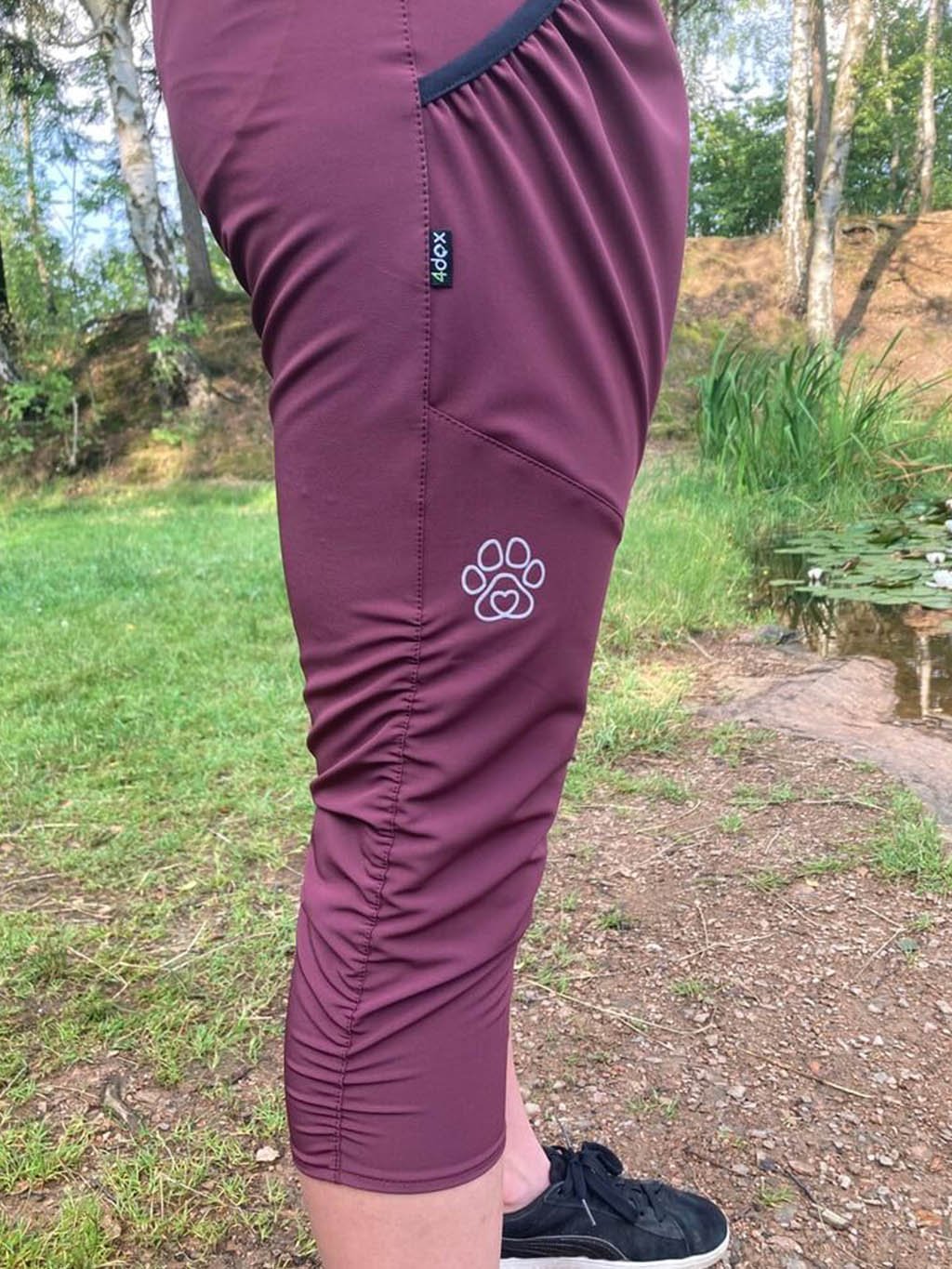 3/4 shorts BURGUNDY