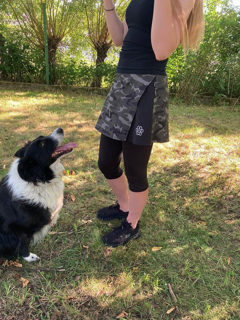 Skirt with 3/4 length leggings - camoufage