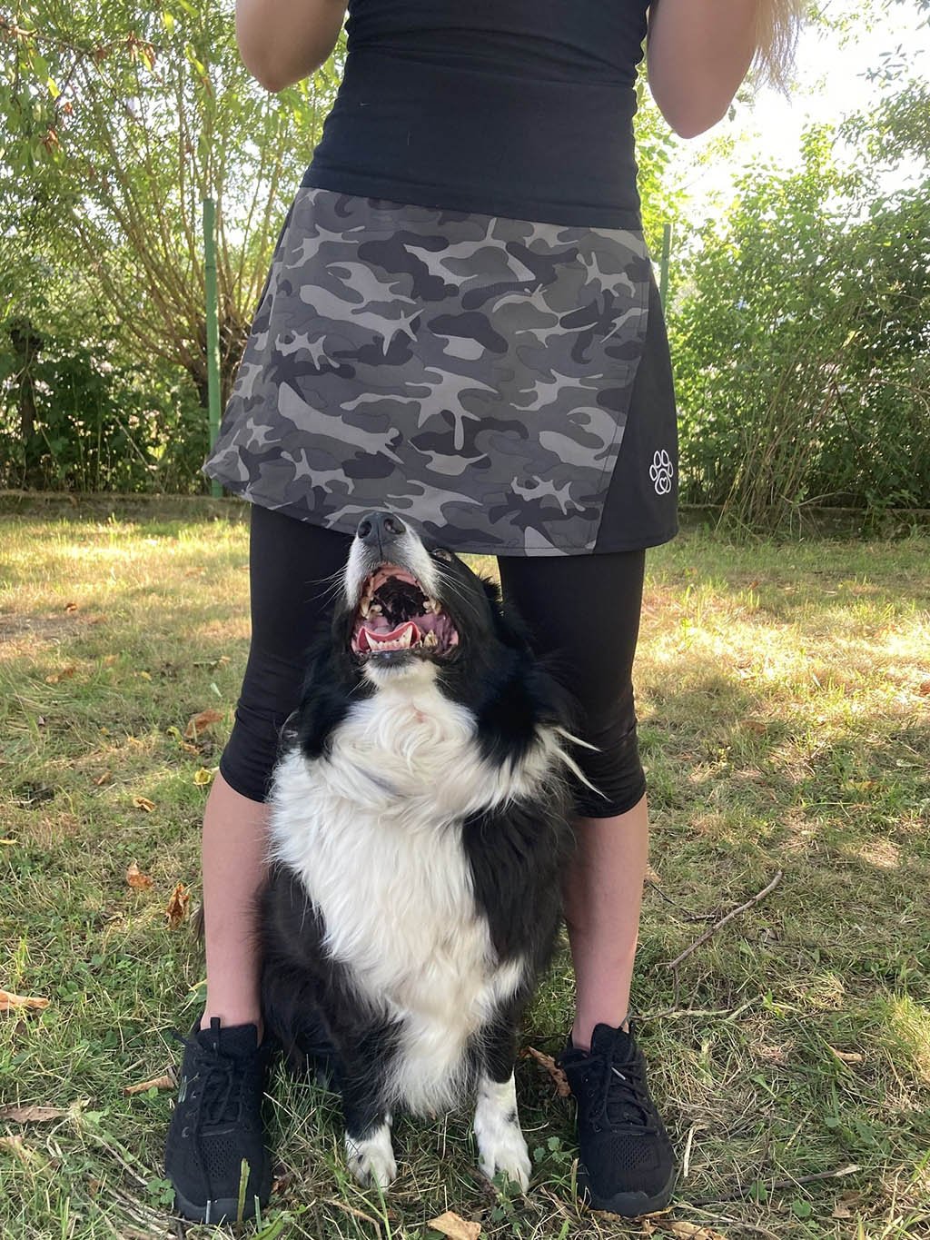 Skirt with 3/4 length leggings - camoufage