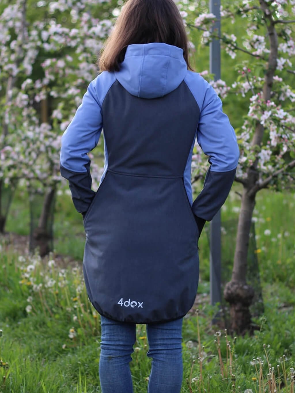 Dames parka 4dox periwinkle