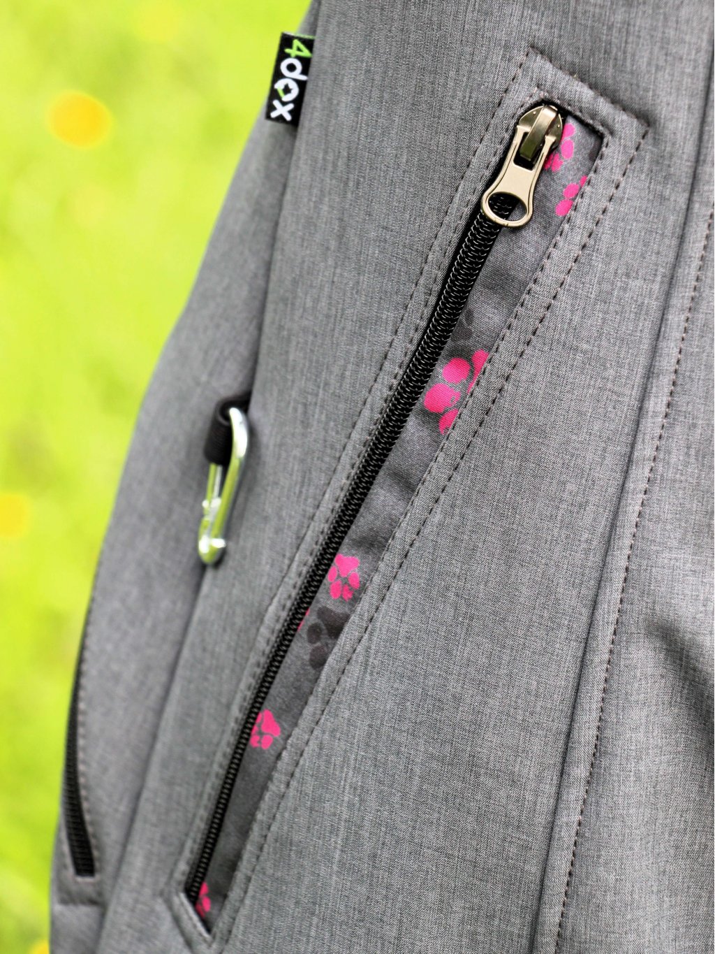 Dames parka met roze pootjes 4dox