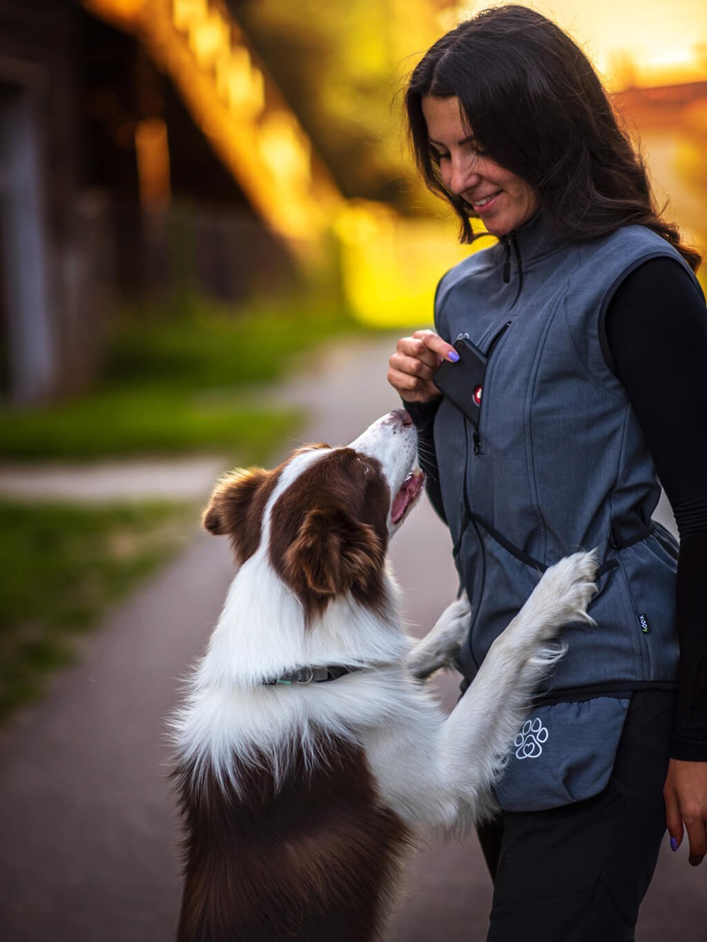 Dames trainingsbodywarmer - op maat gemaakt