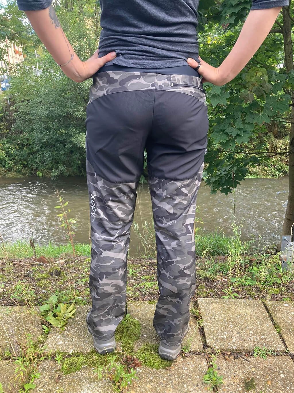 Women's training trousers SUMMER - camouflage