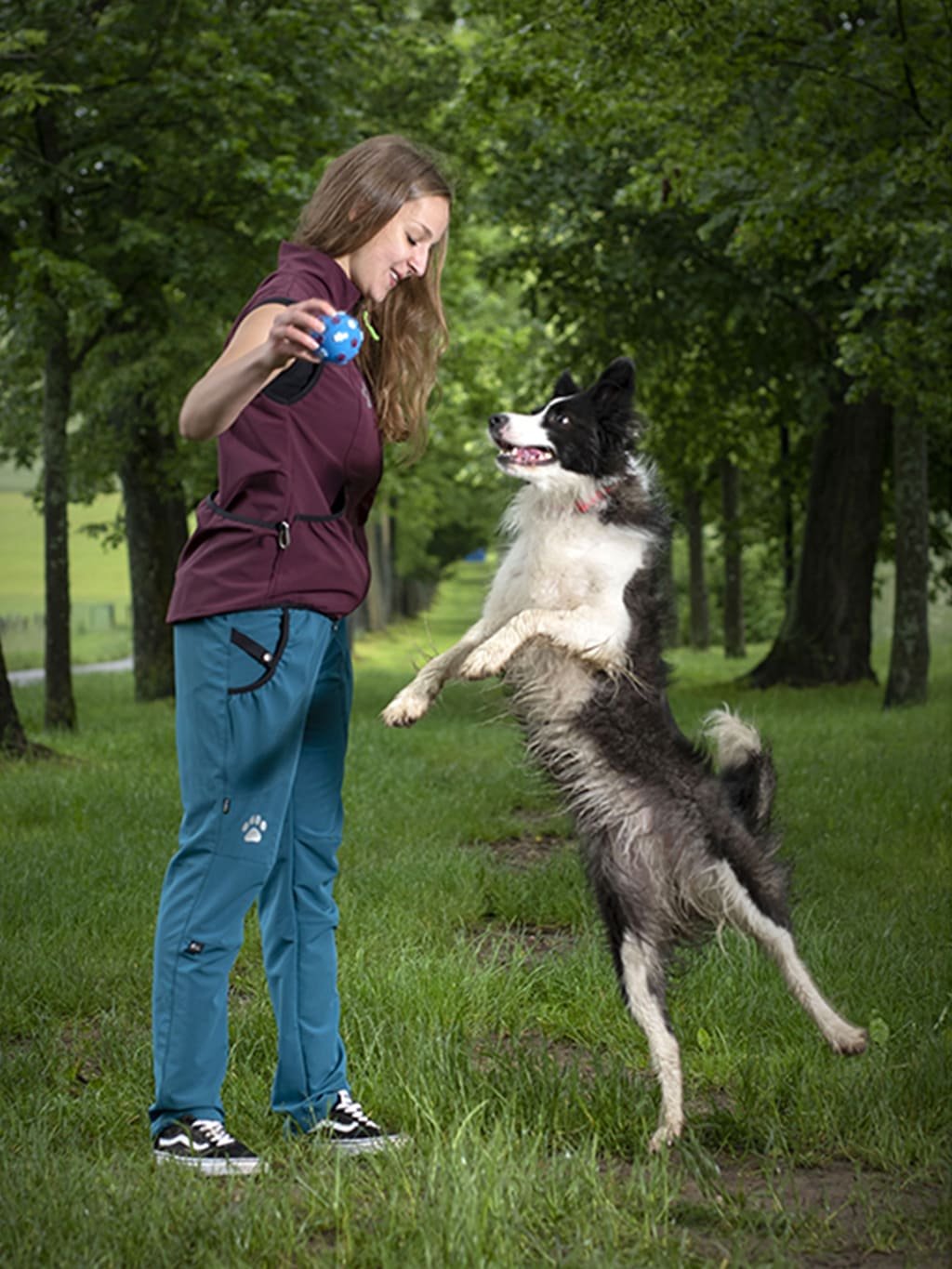 Women's training trousers SUMMER - teal