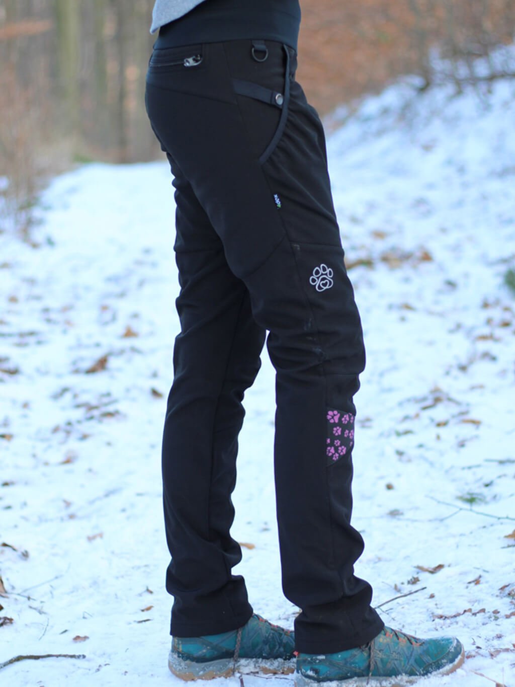 Women's training pants WINTER lavender paw 4dox