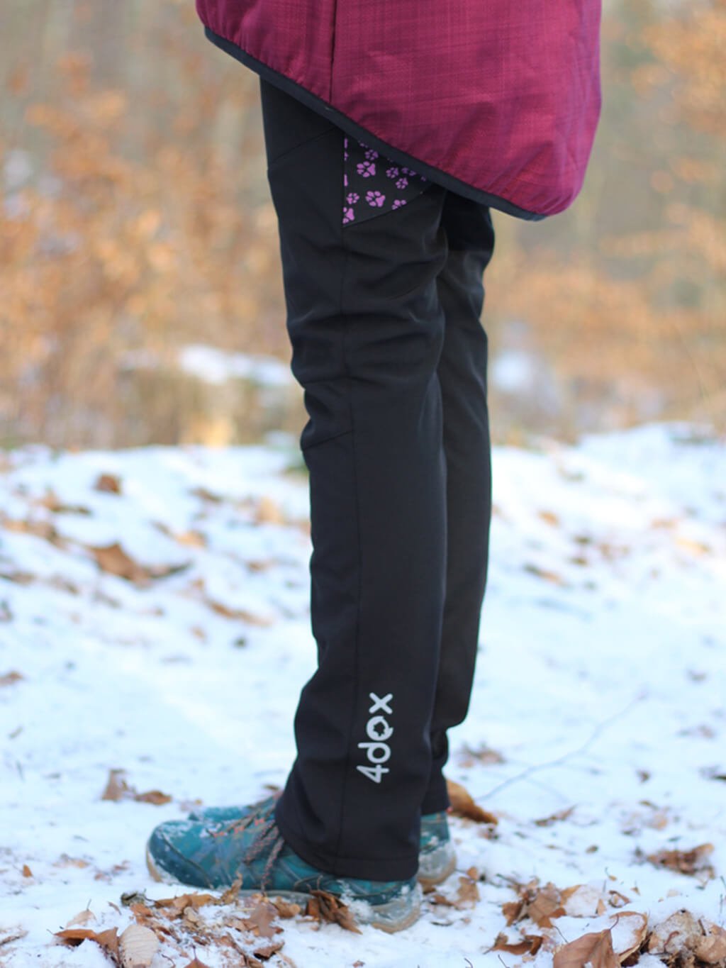 Women's training pants WINTER lavender paw 4dox