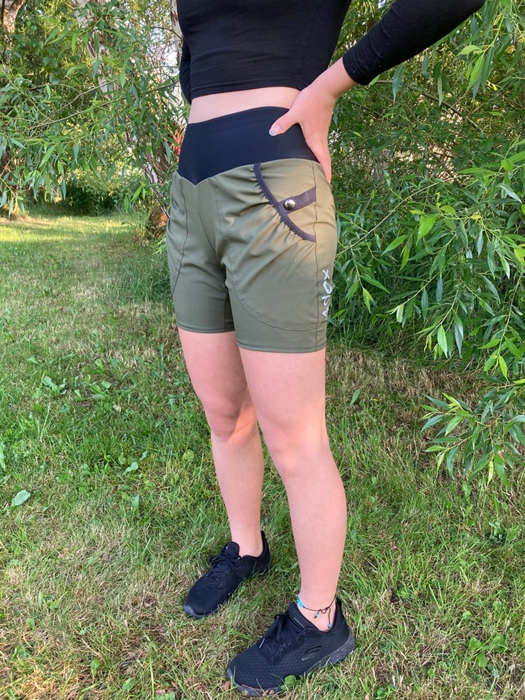 short shorts OLIVE 4dox