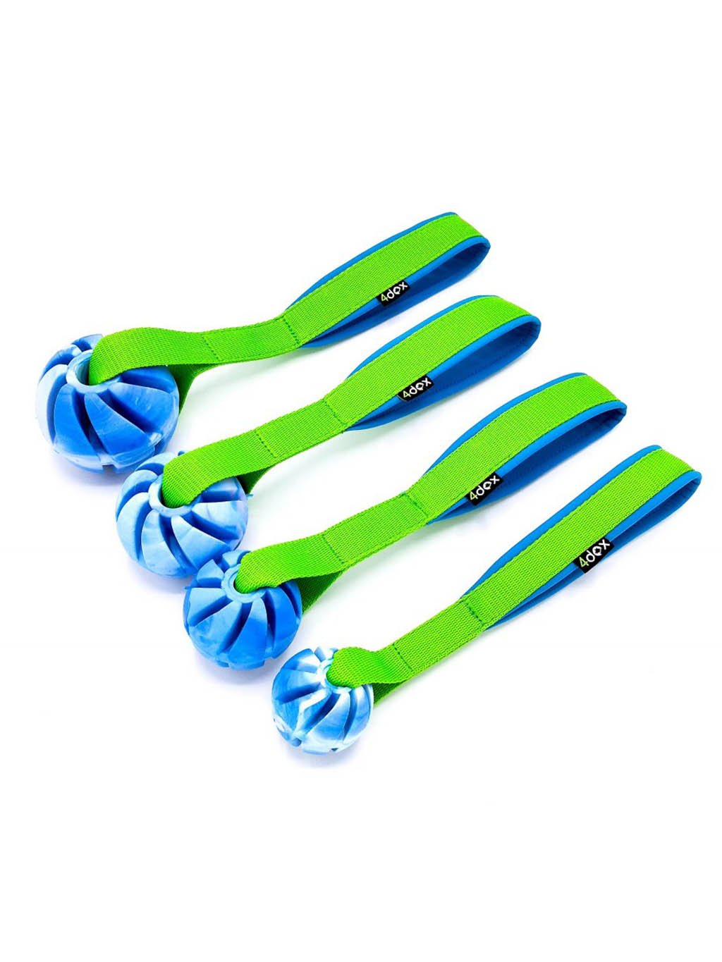 Blue floating ball 5 cm with handle 4dox