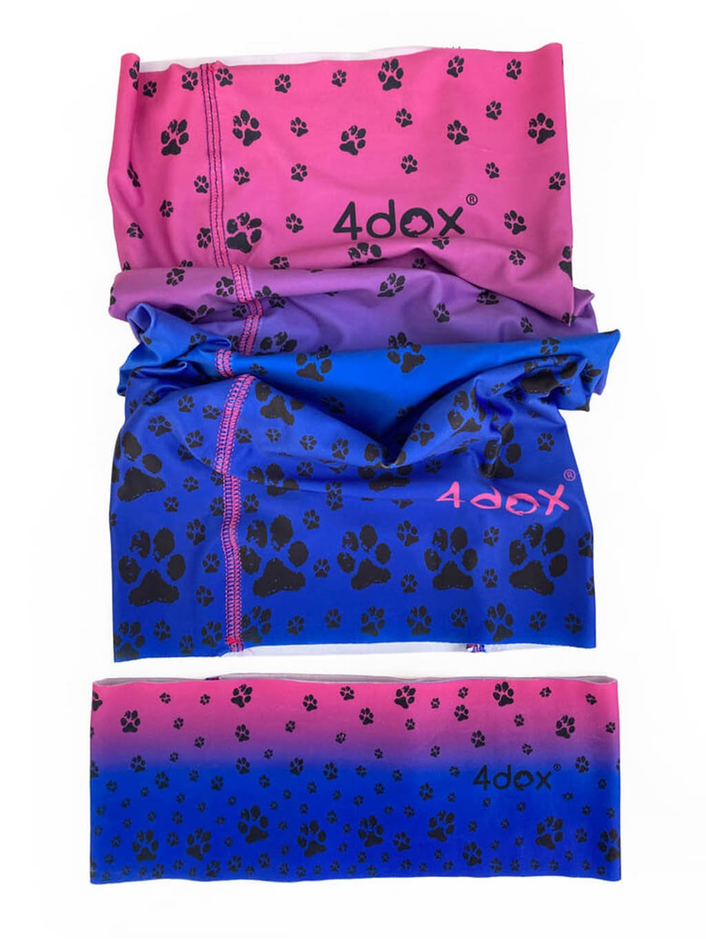 Neck warmer pink-blue No. 8