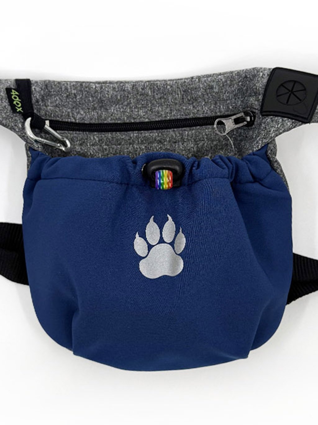 Pamlskovník 2in1 Blue + grey with paw 4dox