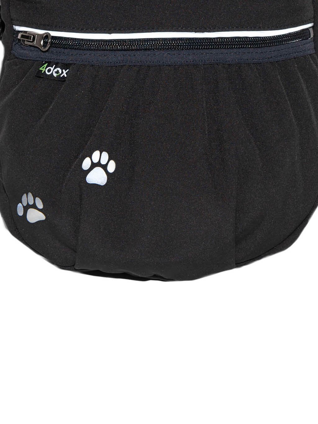 Running bag with reflective paws All-black