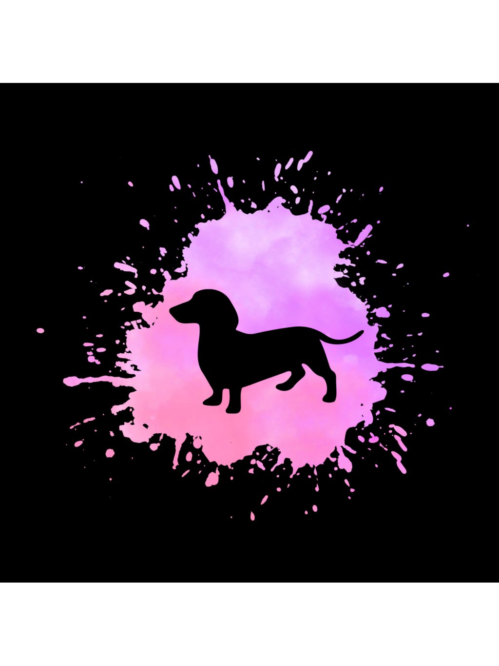 Pamlskovník XL 1K pink Dachshund J1 4dox