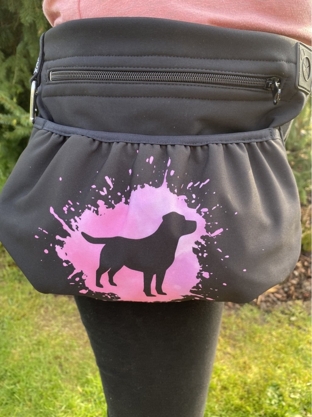 Hondenkoekjestasje XL 1K roze Labrador L uitverkoop