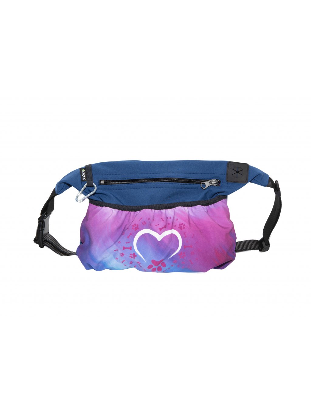 Dog training treat pouch XL Rainbow Heart No. 34