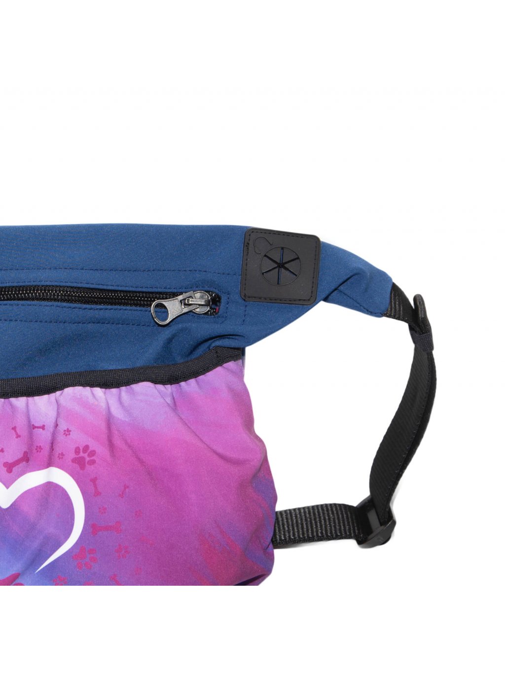 Dog training treat pouch XL Rainbow Heart No. 34