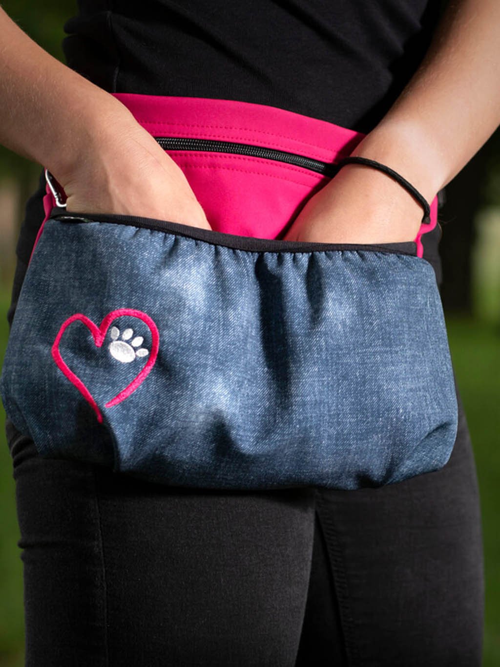 Dog training treat pouch XL Yin-Yang