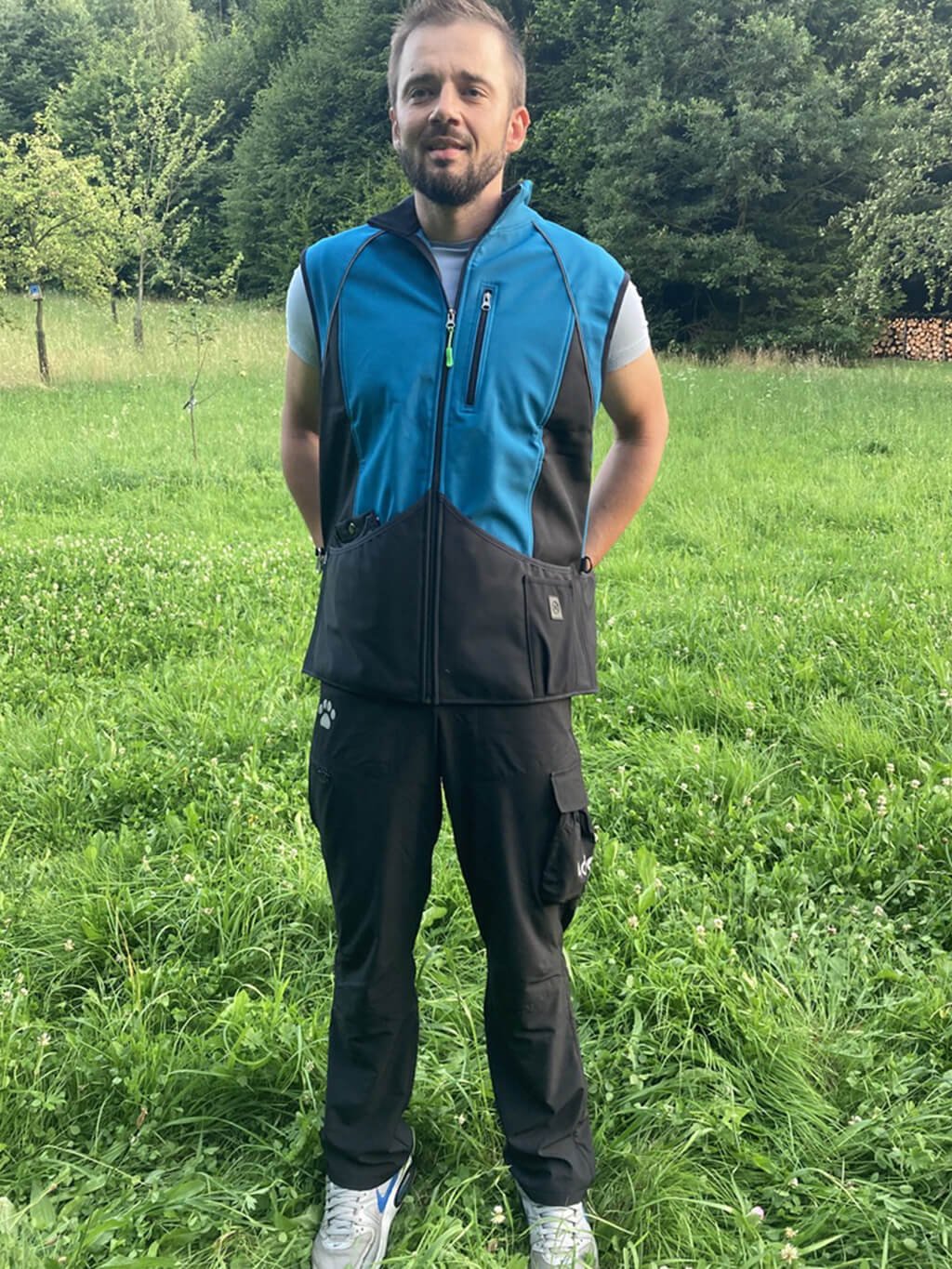 Men's training vest TEAL